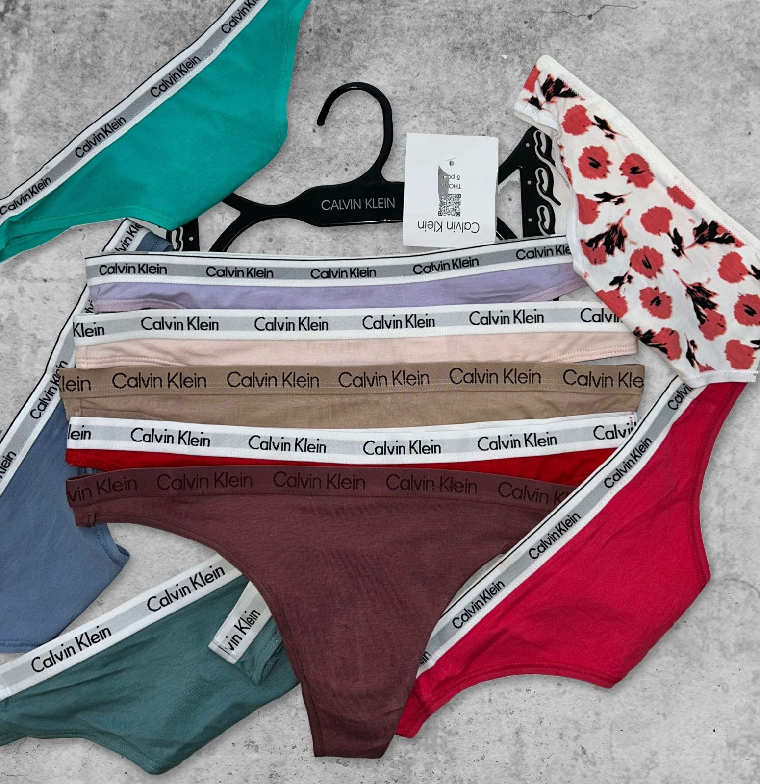 Calvin Klein Dámske tangá 5pack